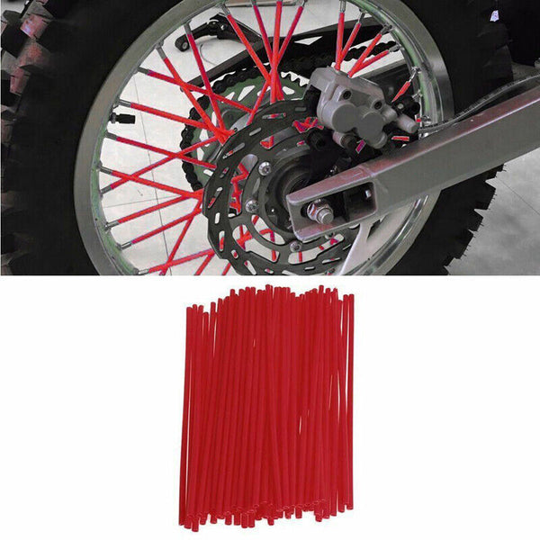 72PCS Wheel Spoke Wrap Sleeves Mountain Bike Bicycle MTB Wraps Skins Covers AU