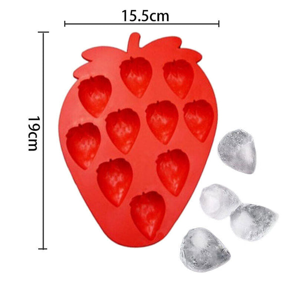 Strawberry Cookies Chocolate Cake Mold Baking Mould Ice Cube Tray Jelly Mold AU