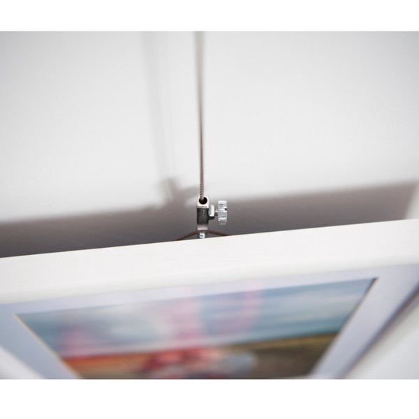 10 x Art Hanging System Hangers Adjustable Picture Hooks FOR Perlon&Steel wire