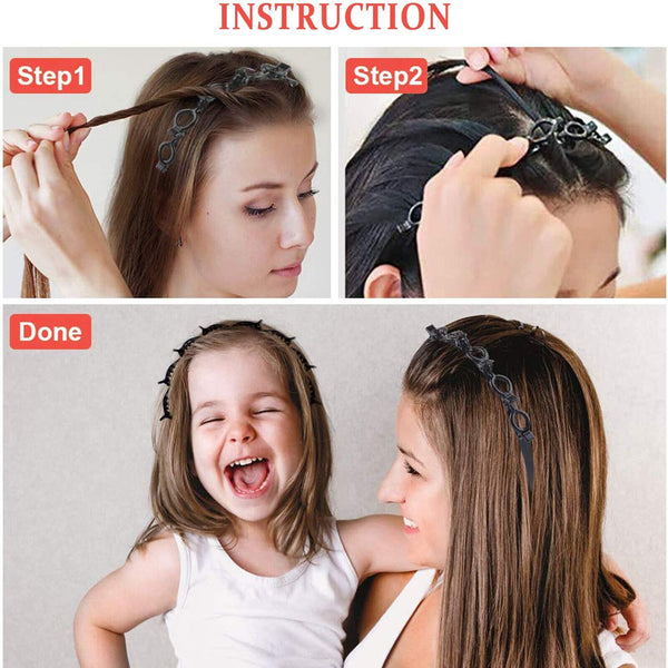 Double Bangs Hairstyle Hairpin Hair Accessories Popular Headband Clips AU