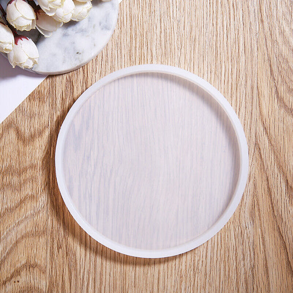 4x Coaster Cup Mat Mold Round Silicone Mould Tool Craft DIY Epoxy Resin Casting