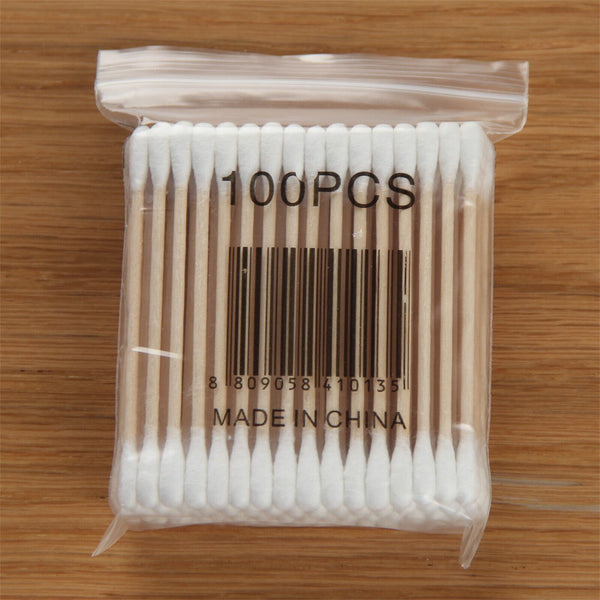 1000PCS Disposable Wooden Handle Cotton Swab Ear Buds Q-Tip Makeup Cosmetic New