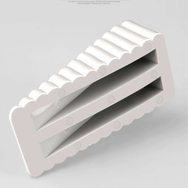 2PCS Thick Rubber Wedge Door Stoppers Floor Carpet Heavy Duty Door Stop White AU
