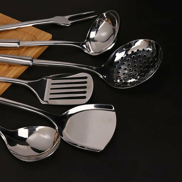 6pcs Stainless Steel Kitchen Utensil Cooking Tool Set Serving Spoon Cookware AU