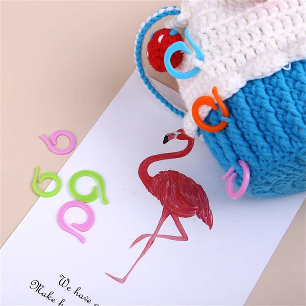 20-80PCS SMALL SIZE ONLY KNITTING CROCHET ROW STITCH MARKERS HOLDERS CONTAINER