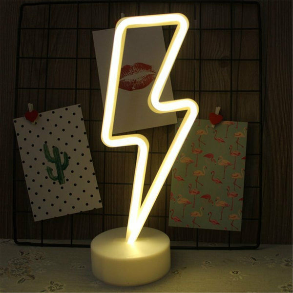 Led Neon Signs Light Christmas Wedding Decor Table Lamp Battery Powered Bar Pub