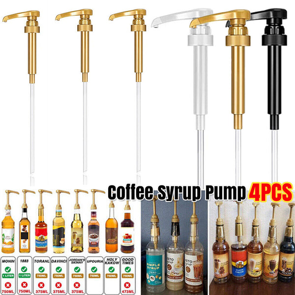 Coffee Syrup Pump Dispenser For 25.4Oz/750ml Syrup Bottle No Dripping