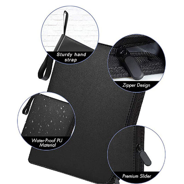 400 Cards 4 Pocket Card Bag Binder Zip Trading Card Album Collectors Folder Case