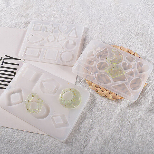 Silicone Earring Pendant Jewelry Making Mold Resin Casting Mould Craft DIY Tool