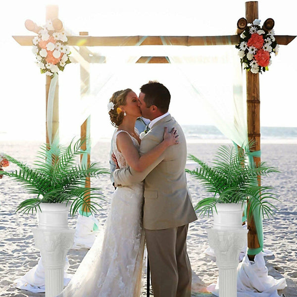 20X Artificial Plants Palm Hawaiian Luau Tropical Leaves Beach Party Wedding Dec