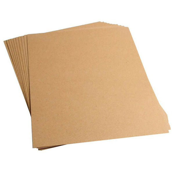 200x A4 250GSM Brown Kraft Thick Paper Sheet Natural Recycled Invitation Wedding