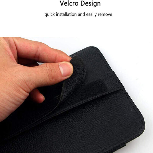 Sun Visor Organizer Sunglasses Holder Card Storage PU Leather Pouch Car Black AU