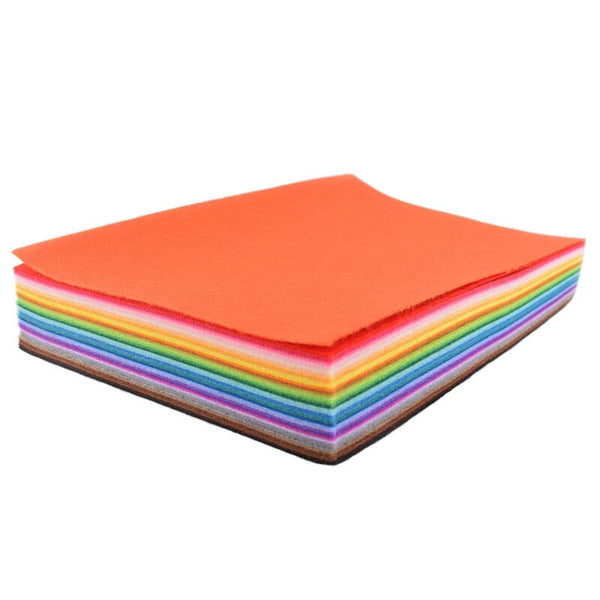 10 x Handicraft A4 Sheet Felt Fabric Crafting 1mm thick sewing Glue Scrapbooking