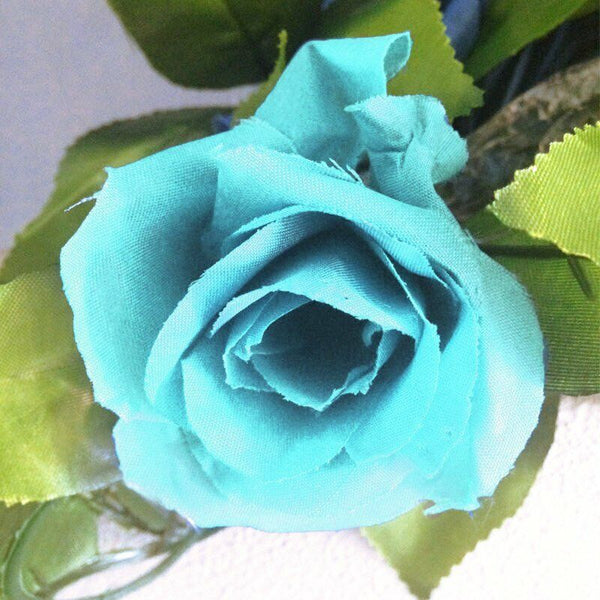 2X=4.8M Artificial Rose Garland Silk Flower Vine Ivy Wedding Yard Garden Decorti
