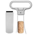 Wine Bottle Opener Cork Two-Prong Puller Damaged Cork Remover Chrome Sheath AU