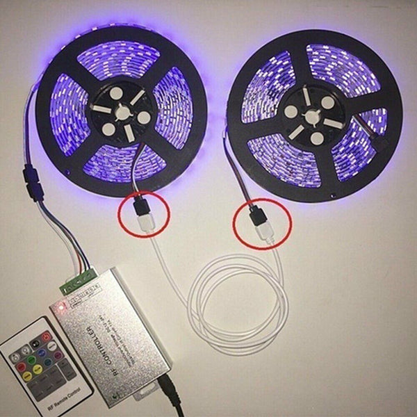 1M 4Pin Extension Wire Cable Cord Connector For RGB 5050 3528 LED Strip Lights