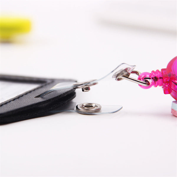 ❤️3PCS Retractable Badge Holder Reel Swipe Card Security ID Pull Key Tag Clip AU
