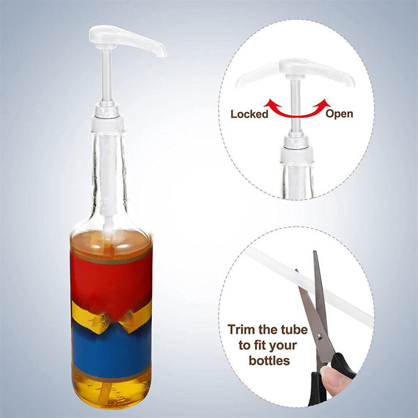 Coffee Syrup Pump Dispenser For 25.4Oz/750ml Syrup Bottle No Dripping