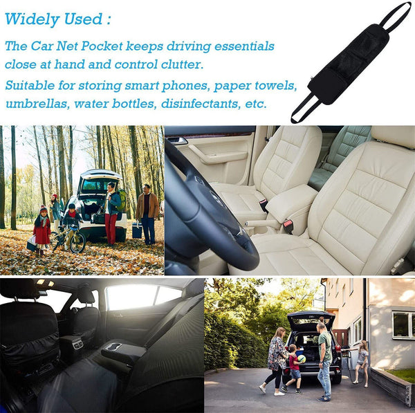 1/2x Car Seat Side Hanging Bag Phone Holder Net Storage Organizer Mesh Pocket AU