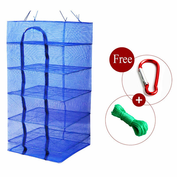 5 Tiers Air Drying Net Vegetable Dehydrator Fruit Fishing Free Hook Hang Rope AU