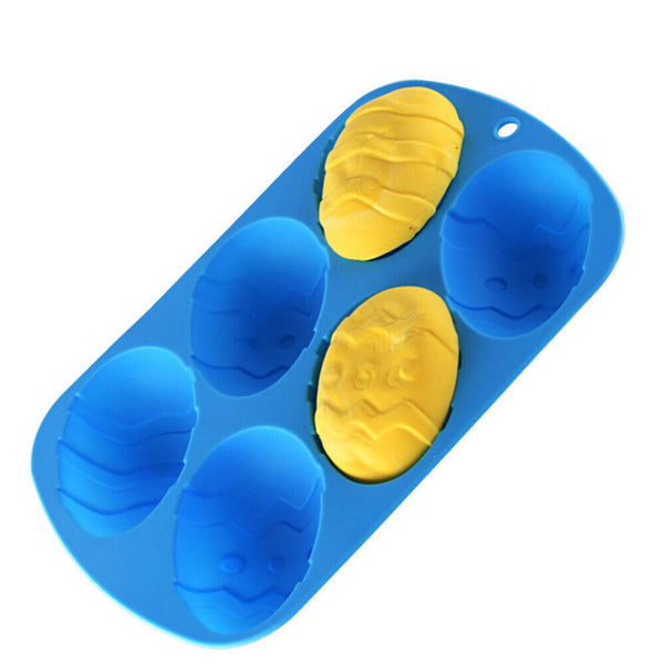 Party Easter Egg Chocolate Moulds 3D Silicone Cake Crayon Mould Ice Craft Mold