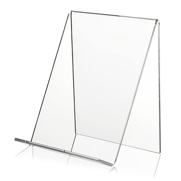5xAcrylic Book Display Stand Photo Frame Brochure Artwork Retail Cookbook Holder