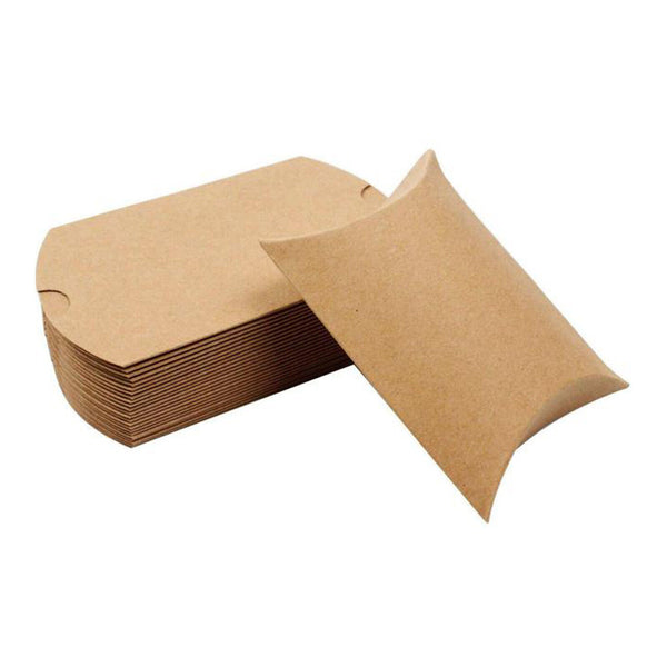 100pcs Candy Boxes Pillow Favor Gift Box Wedding Party Favour Kraft Paper