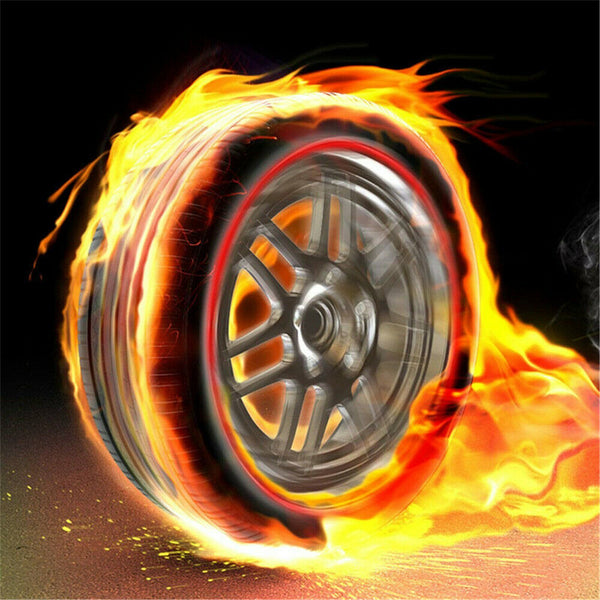 Motorcycle Car Rim Stripe Wheel Decal Tape Stickers Strips Reflective Car Bike