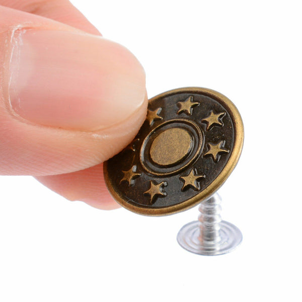 100 Sets Jeans Button Metal Tack Buttons Replacement Repair Craft SewingPants