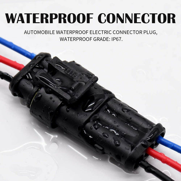 10 Set 1/2/3 Pin Waterproof Car Electrical Wire Sealed Connector Plug Cable 12V