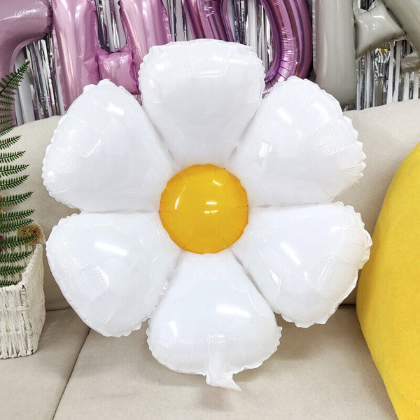3/6/9x White Daisy Flower Balloons Birthday Wedding Party Garland Decor Balloons