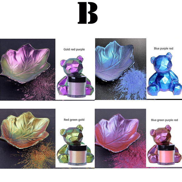 Chameleon Pearl Powder Pigment Color Shift Mica Powder Epoxy Resin Craft