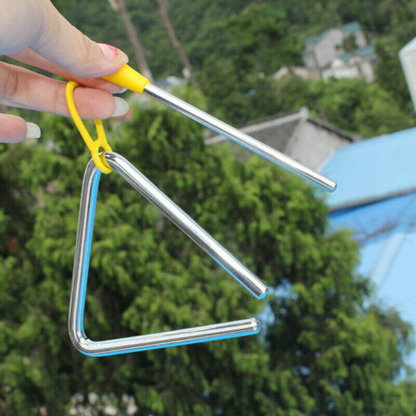 10cm Musical Triangle Alloy with Striker Rod Percussion Instrument Kids Toys AU