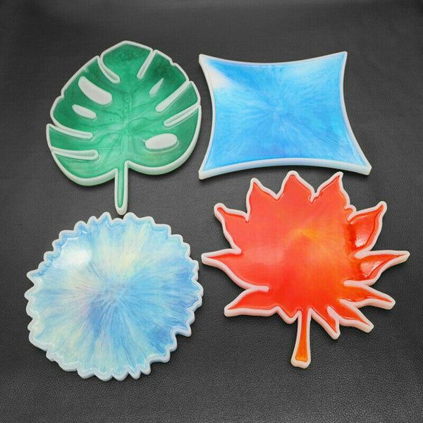 Coaster Tea Cup Mat Mold Silicone Moulds For Craft DIY Epoxy Resin Casting Decor