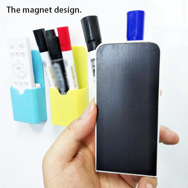 Plastic Magnetic Pen Holder Erase Marker Storage Box Pencil Organizer For Home
