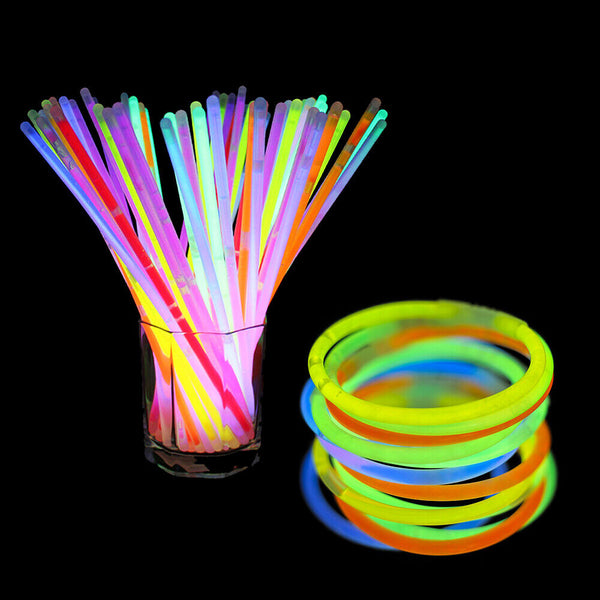 25x Multi Glow Sticks Connector Glasses Light Shining Party Fun Toy Glow in dark