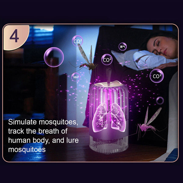 Bug Zapper Insect Catcher Trap Fly Electric Mozzie LED UV Mosquito Killer Lamp
