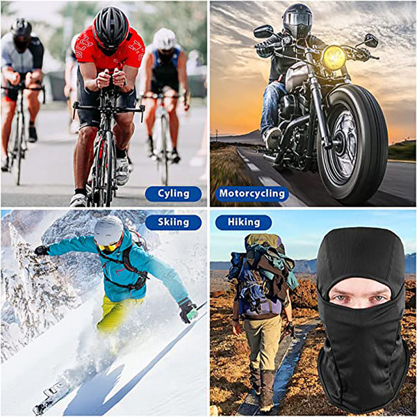 Ski Motorcycle Cycling Balaclava Full Face Mask Neck Scarf Windproof Outdoor AU - Lets Party