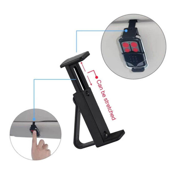 Car Sun Visor Clip Holder Adjustable Mount Stand Gate Garage Door Remote Control