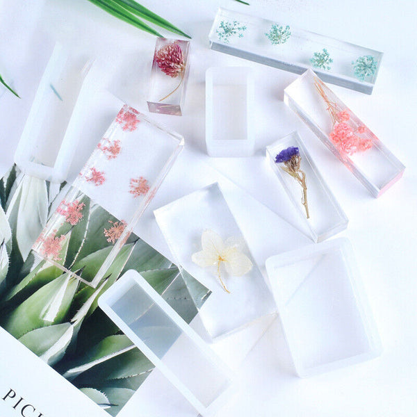 Rectangle Epoxy Resin Mold Dried Flower Specimen Making Mould Craft DIY Tool AU