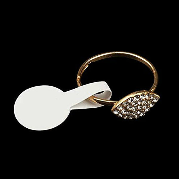 White Jewellry Ring Jewelry Tag Sticker Self Adhesive Pendant Price Label