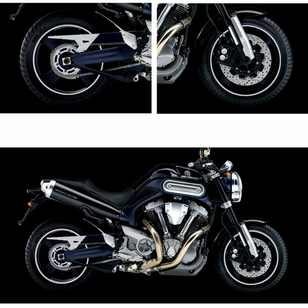 Motorcycle Car Rim Stripe Wheel Decal Tape Stickers Strips Reflective Car Bike