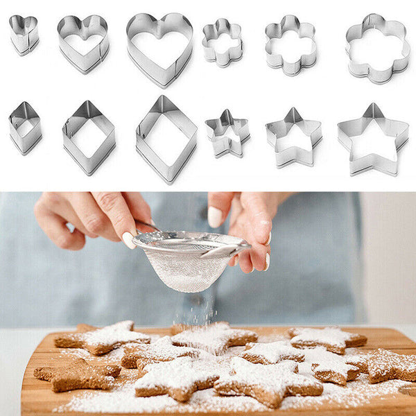 30X Polymer Clay Cutter Stainless Steel Geometry Pottery Tool Cutting Mould DIY