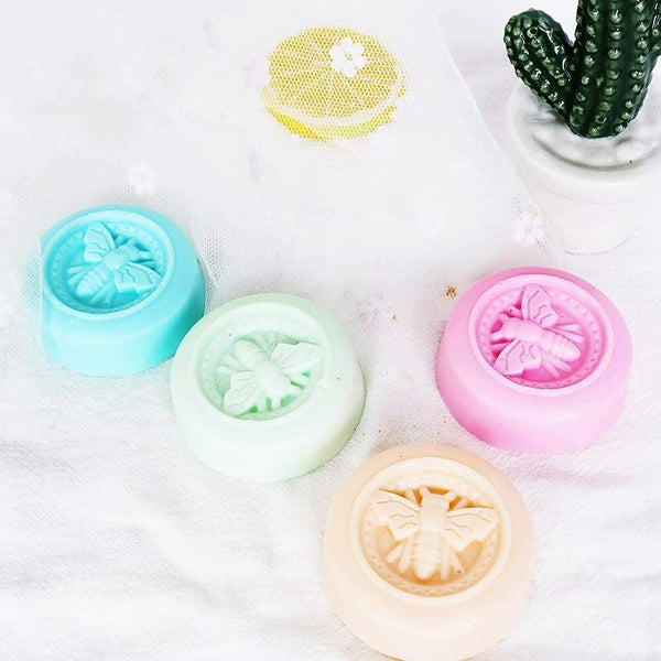 6 Cavity Honey Bee Shaped Silicone DIY Handmade Soap Candle Mold Craft Mould AU