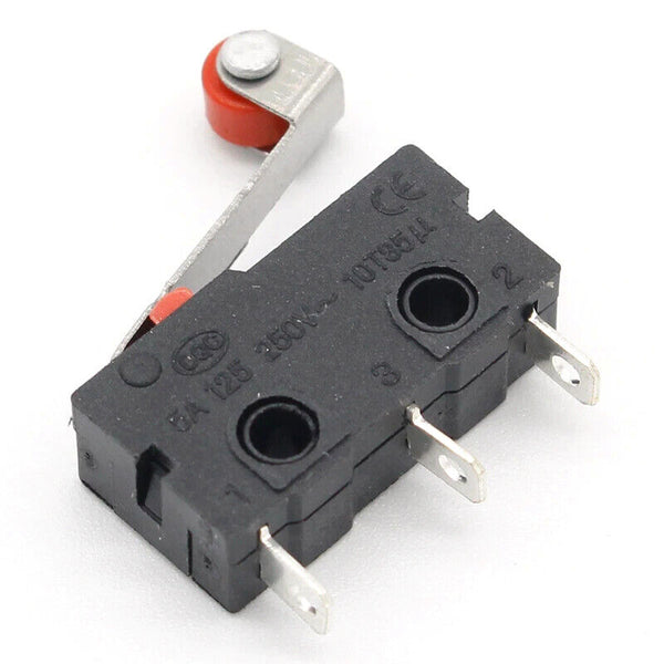 10-50Pcs Micro Roller Lever Arm Open Close Limit Switch KW12-3 PCB Microswitch