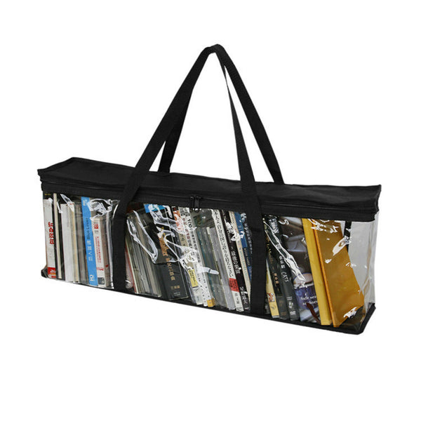Large Clear Holds DVD CD Storage Holder Easy Zip Closure Carry Bag Organizer AU