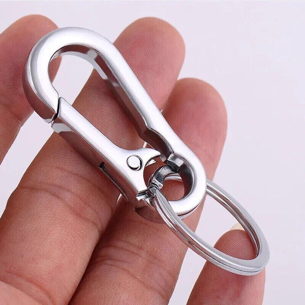 3PCS Clasp Clips Hook Alloy Key Ring Split Detachable Keychain Durable Diy AU