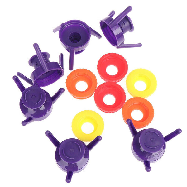 Toss It Bottle Cap Stand Kit Plastic Bottle Holder Shampoo Leakproof Cover