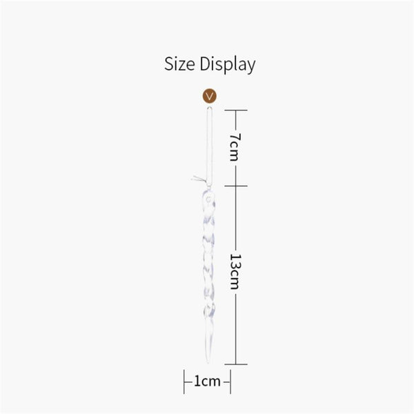 Christmas Droplet Icicle Ornaments DIY Hanging Xmas Tree Decor Party AU