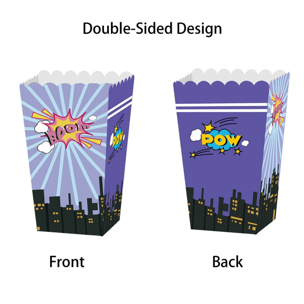 12PCS Superhero Avengers Popcorn Box Party Supplies Birthday Party Decoration